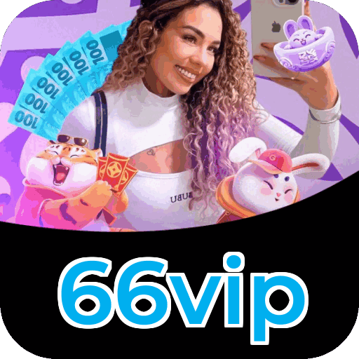 Interface do aplicativo 66vip mostrando jogos disponíveis no iOS e Android